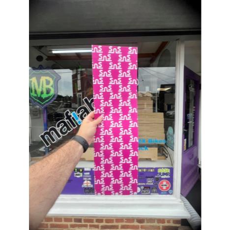 Scootnskates Griptape - SNS Repeat Pink/White  £8.00